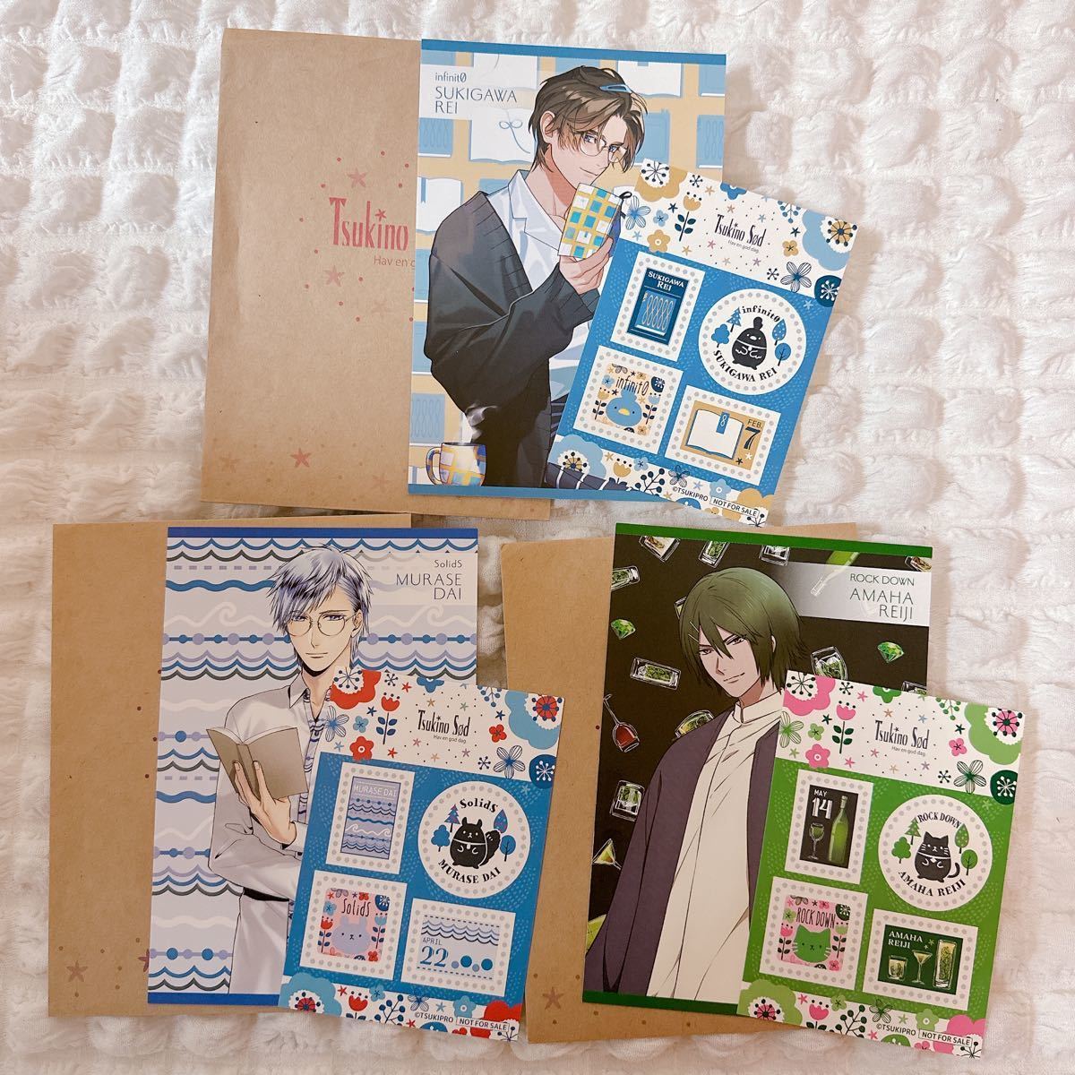 200「 TSUKIPRO SHOP in HARAJUKU 」特典 ポストカード ステッカー 