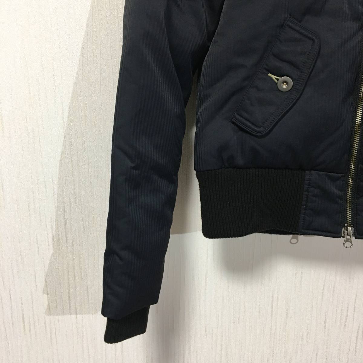 ☆美品☆ PUMA プーマ ダウンジャケット ファー付き 黒/ブラック 