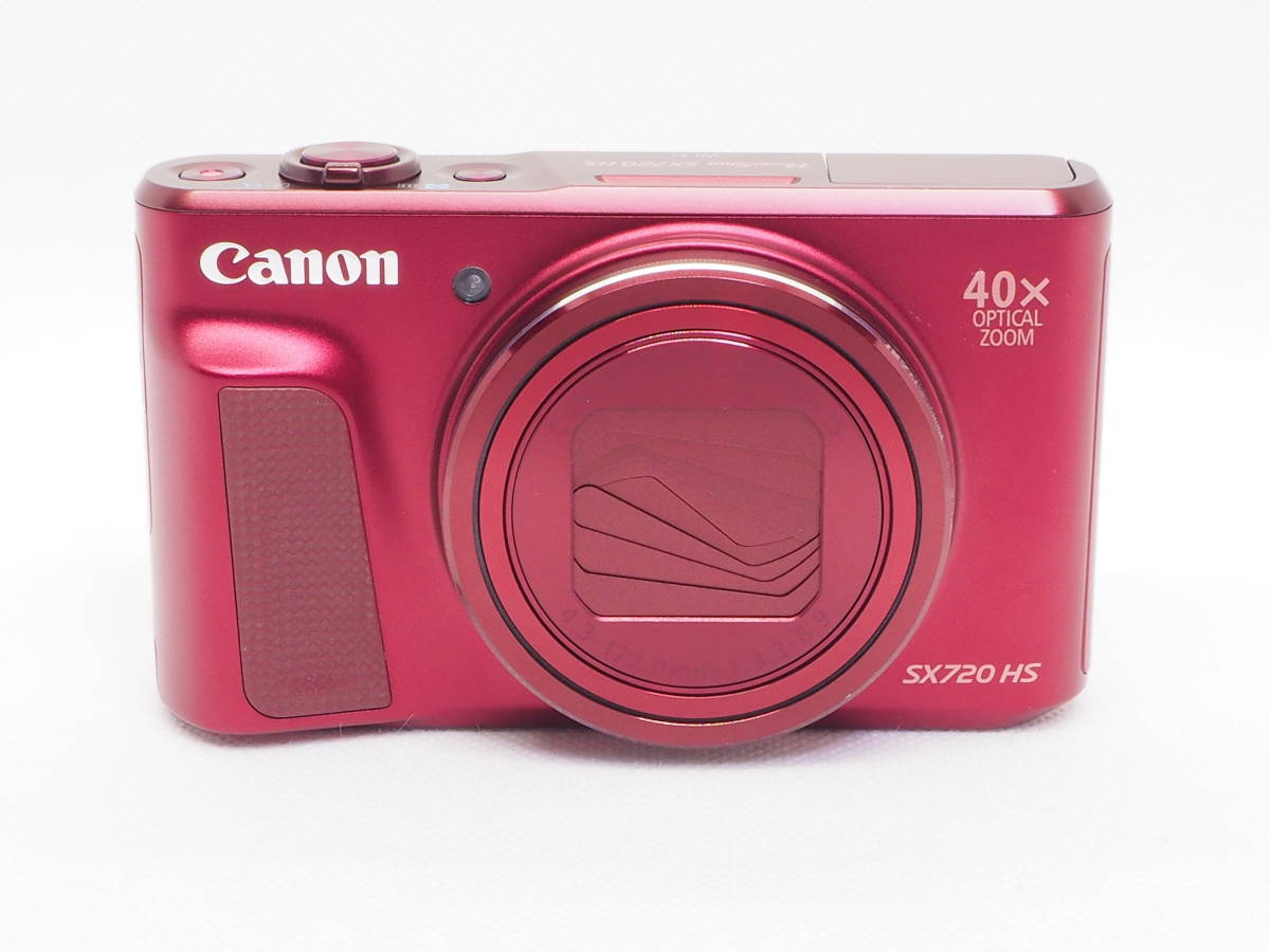 □ほぼ新品□ キャノン CANON POWER SHOT SX720HS レッド 《元箱 付属 