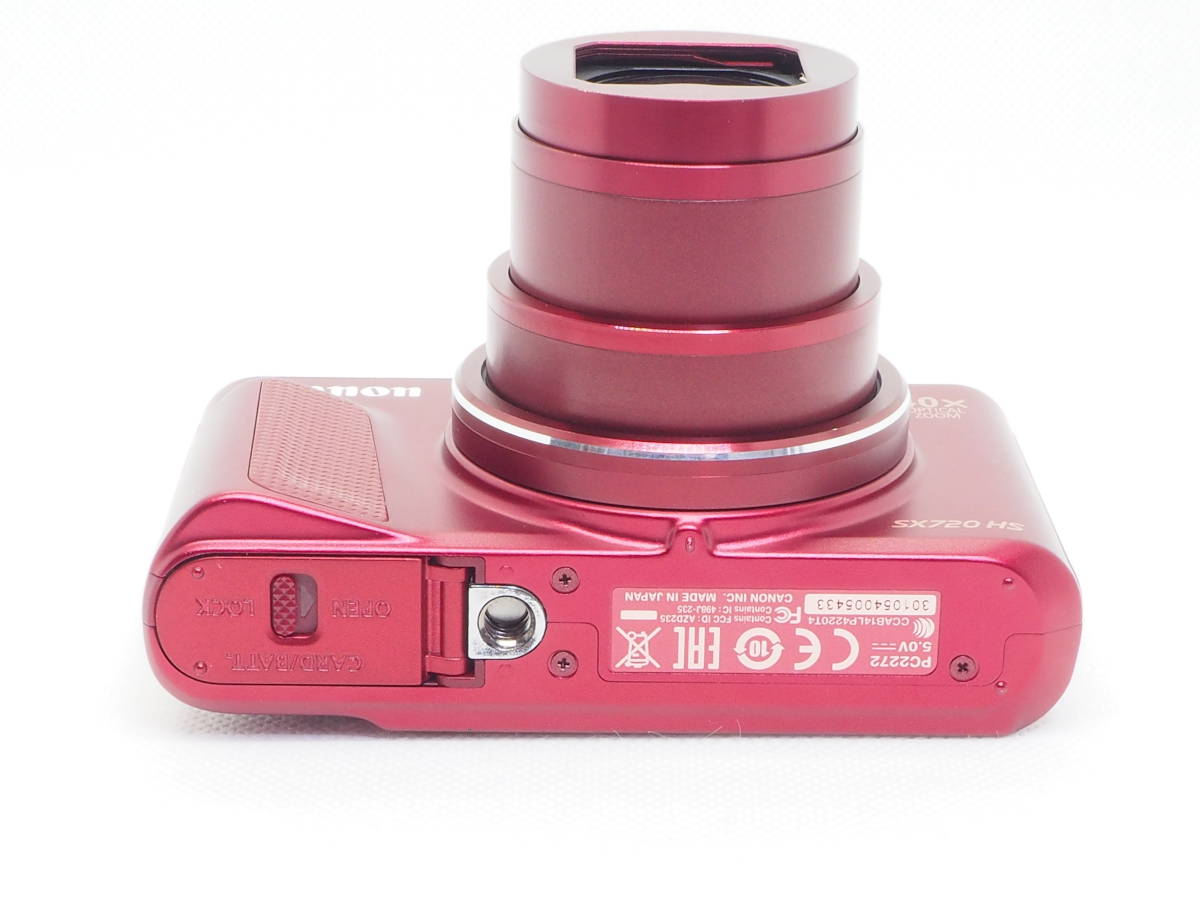 □ほぼ新品□ キャノン CANON POWER SHOT SX720HS レッド 《元箱 付属 