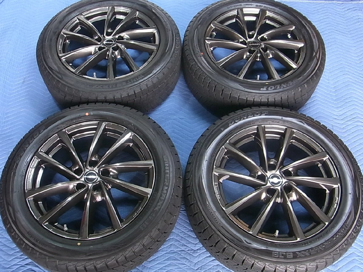 バリ山 9分山 BORBET type V 18インチ 7J +43 5H PCD 112 DUNLOP 