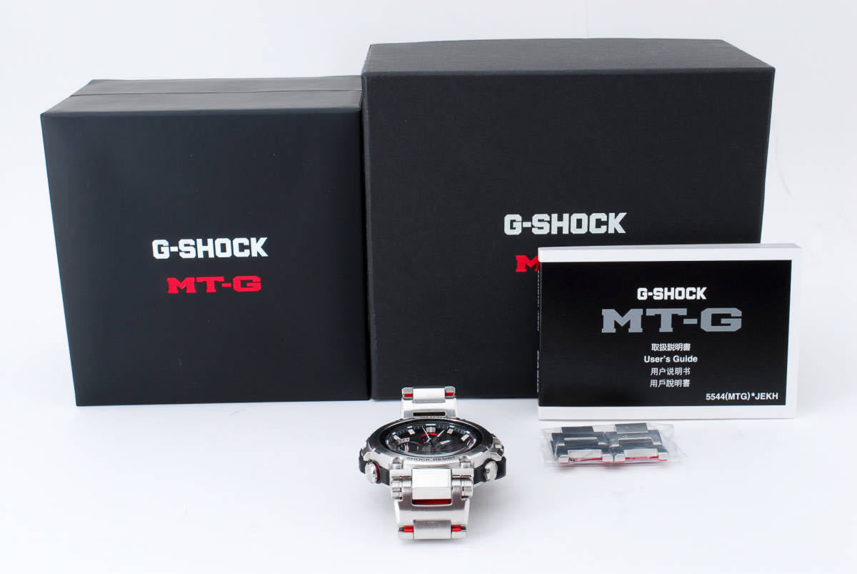 保管品】 CASIO G-SHOCK MTG-B1000D-1AJF MT-G Bluetooth 搭載 電波
