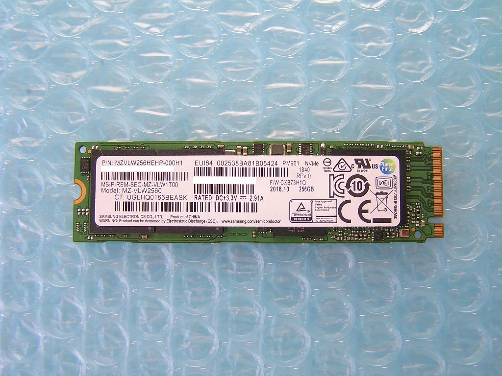 豊富な，人気SALE 256GB SSD SAMSUNG MZVLW256HEHP-000H1 PCIe NVMe M.2 #12(256GB～)｜売買されたオークション情報、yahooの商品情報をアーカイブ公開 - オークファン 256GB～