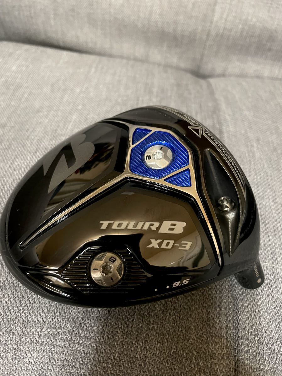 美品 ブリヂストン TOUR B XD-3 ヘッド単体 筋金 ドライバー 9.5度 