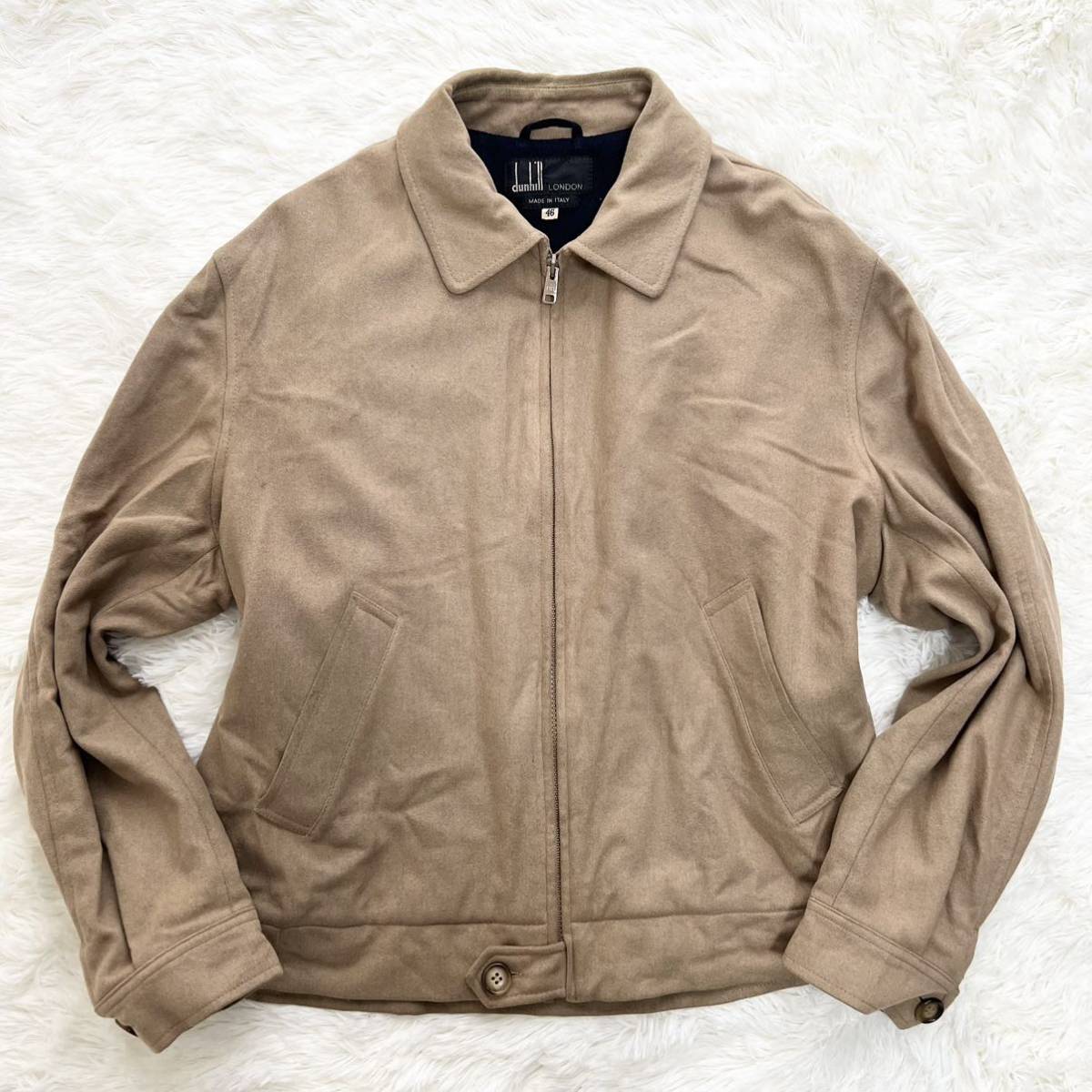 ダンヒル【男の一級品】Dunhill ジップアップジャケット M位 茶