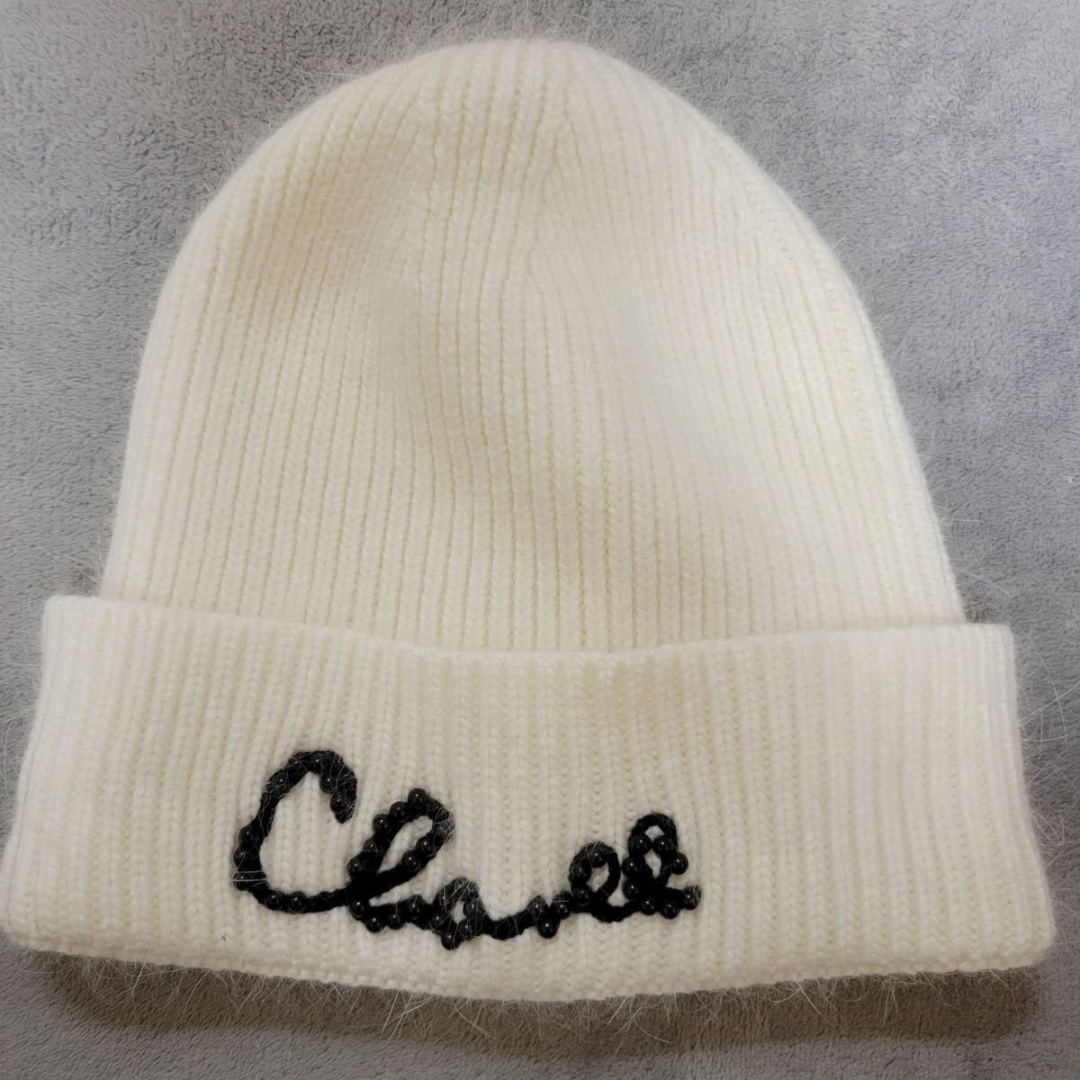 SALE，低価】 CHANELシャネル／ニット帽／ニットキャップ／白 