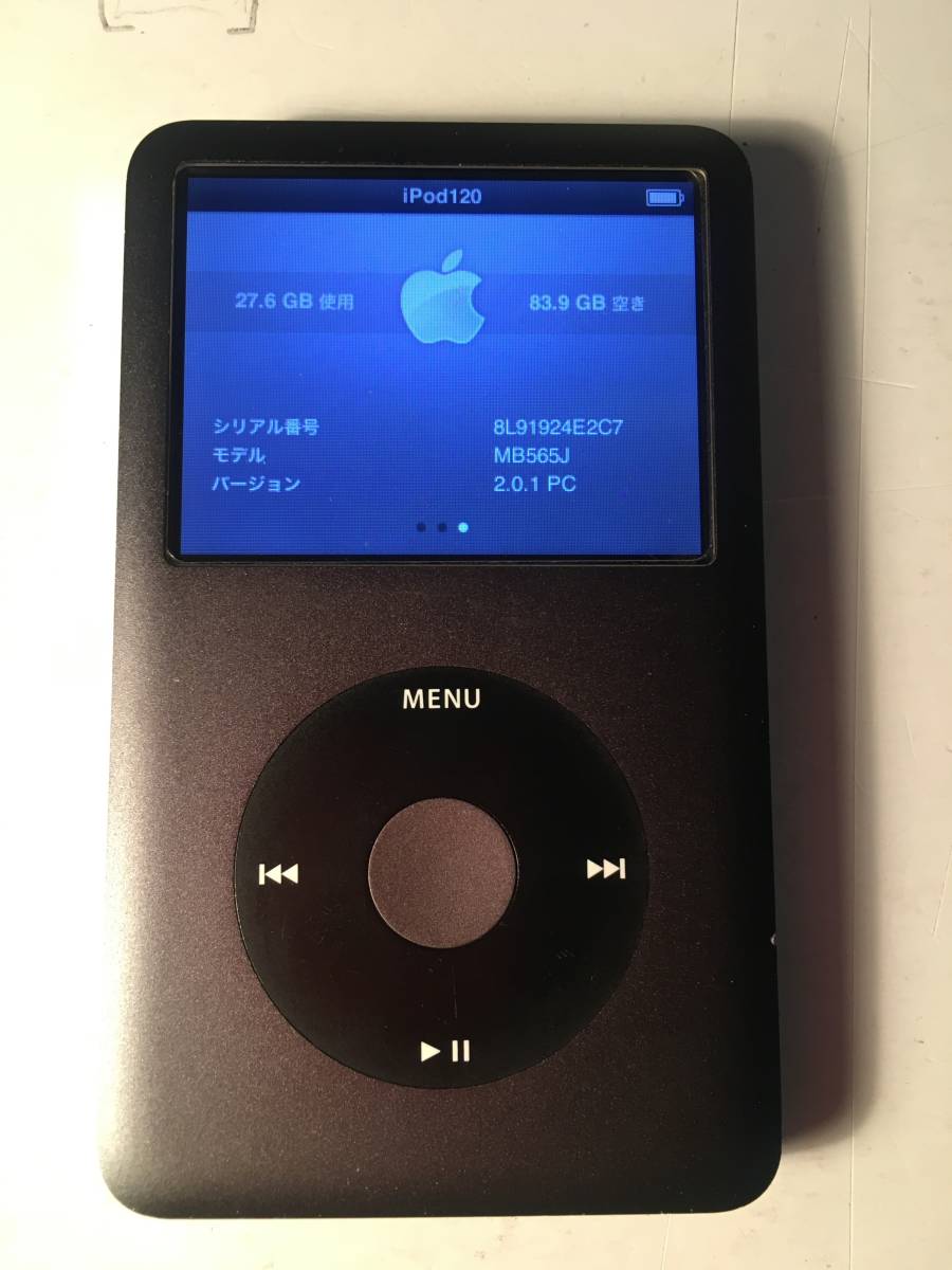 iPod Classic第6世代120GB 日本語Rockbox 電池新品 iPod Classic
