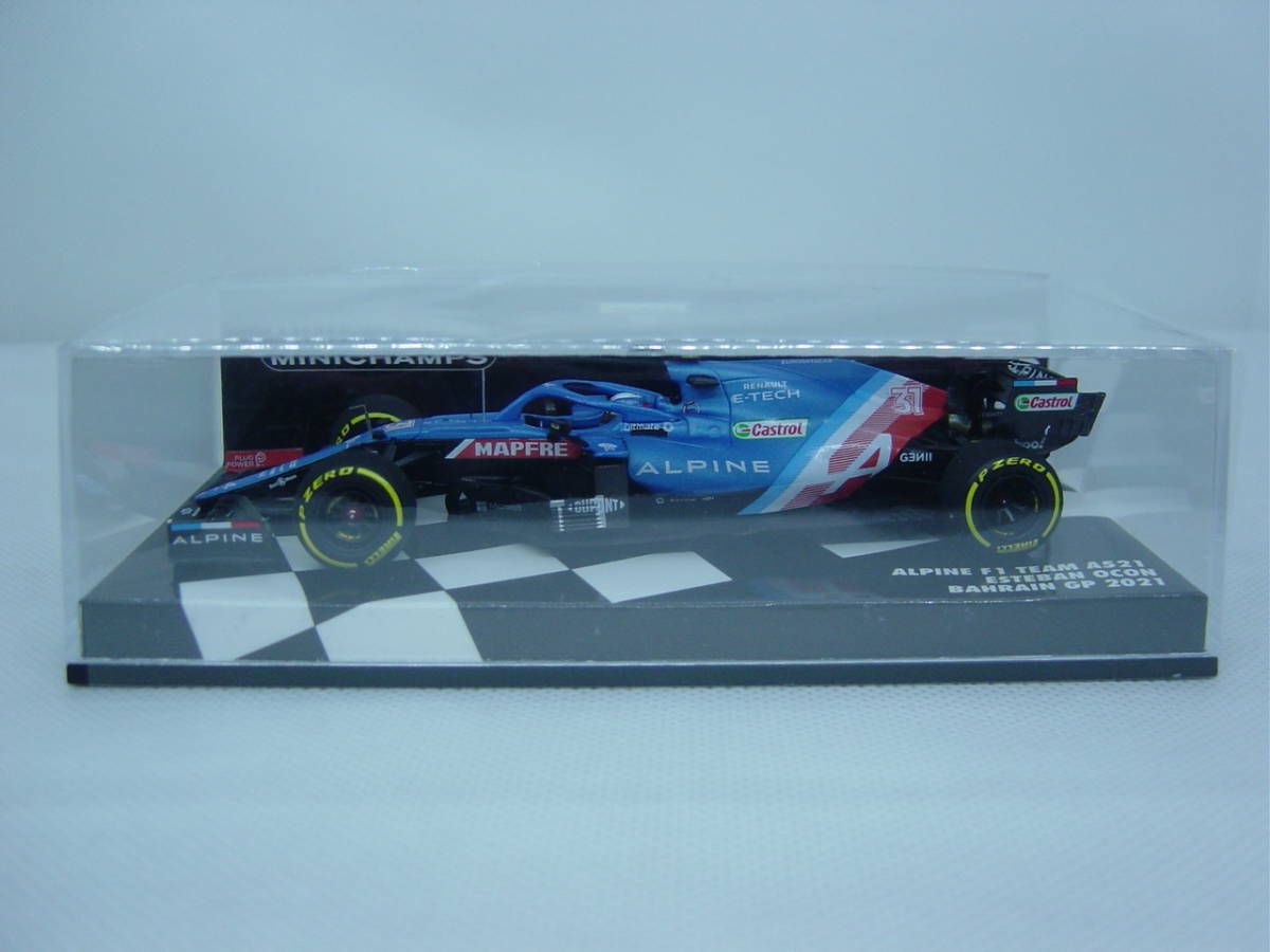 ミニチャンプス 1/43 アルピーヌA521 エステバン・オコン バーレーンGP