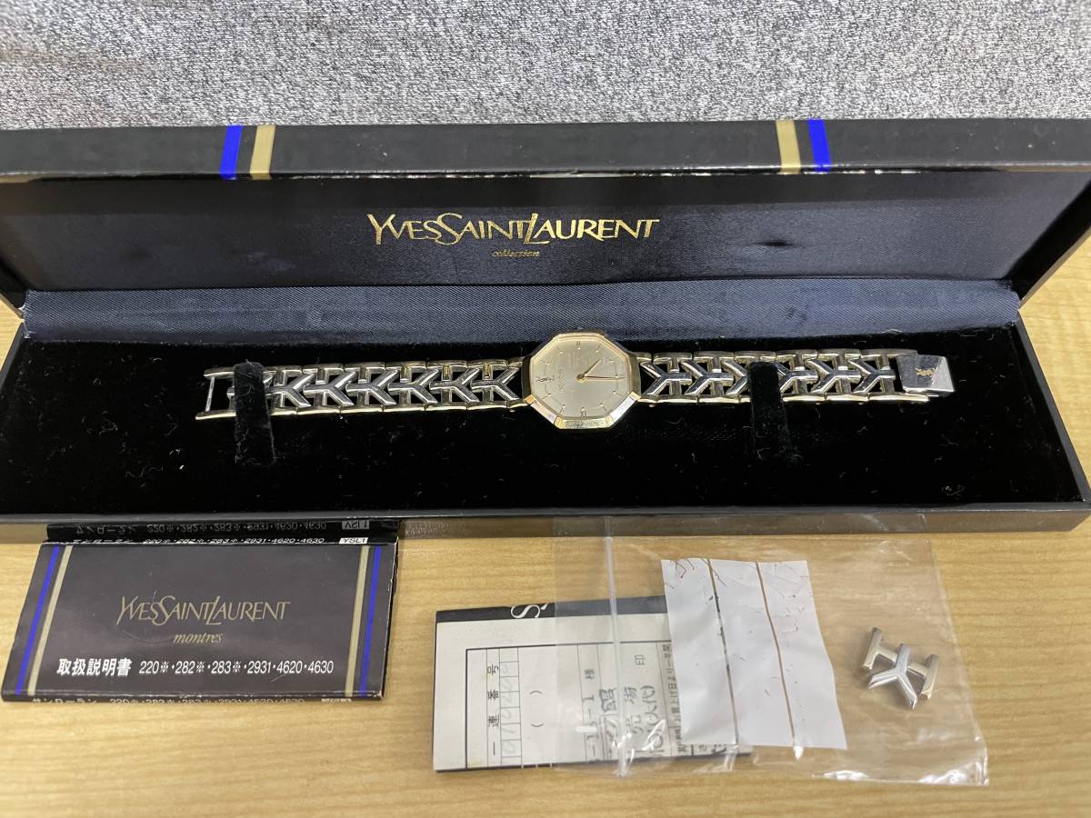 電池交換済み☆イヴサンローランYVES SAINT LAURENT 4620-E62143 