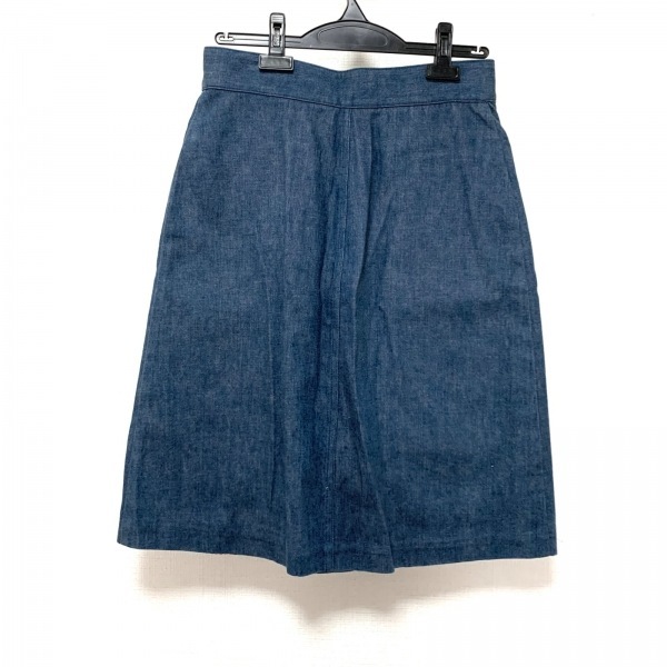 グッチ GUCCI スカート サイズ42 M 573410 - ネイビー×グリーン×レッド  