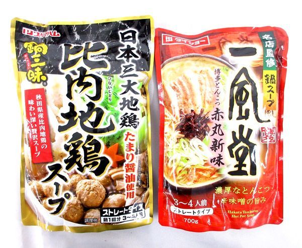 イチビキ | ストレート \クーポンで最大7%OFF/「 〆まで美味しい地鶏味噌ちゃんこ鍋つゆ 名古屋のみそ 送料300円(税込)■bc294■◎鍋つゆ ストレート(味噌ちゃんこ鍋・比内地鶏スープ 等) 4種 23点【シンオク】
