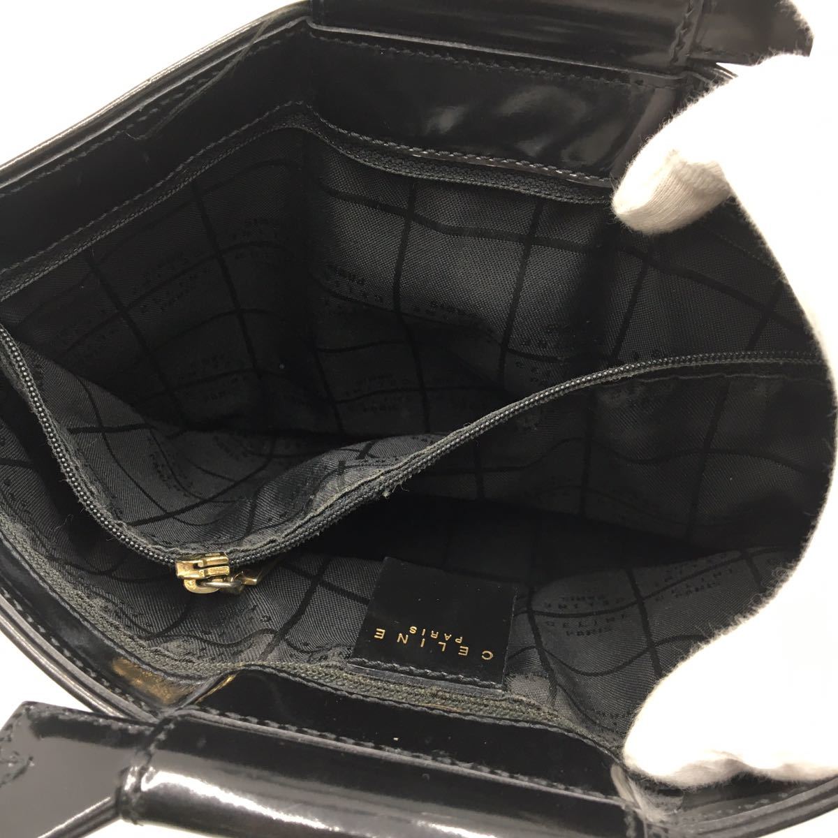 ○【売り切り】celine セリーヌ マカダム柄 ハンドバッグ レディース 