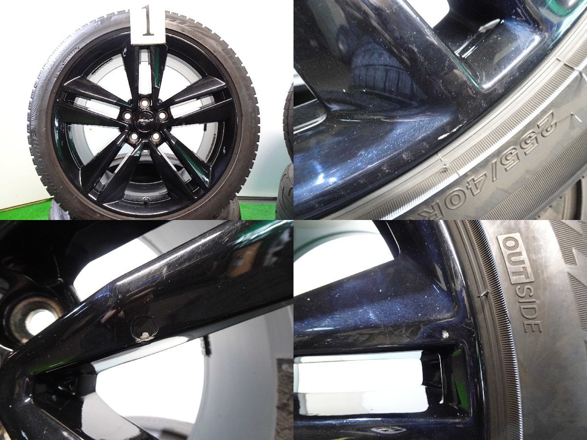 4本 フォード マスタング 純正 19インチ 9J +45 5H 114.3 スタッドレス ブリヂストン ブリザック VRX2 20年 255/40R19 タイヤおまけ Ford