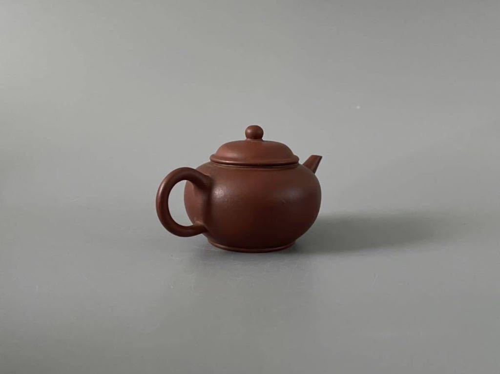 急須 中国宜興 茶壺 紫砂壺 古玩 在銘 単穴 茶道具 紫砂壷 朱泥 唐物
