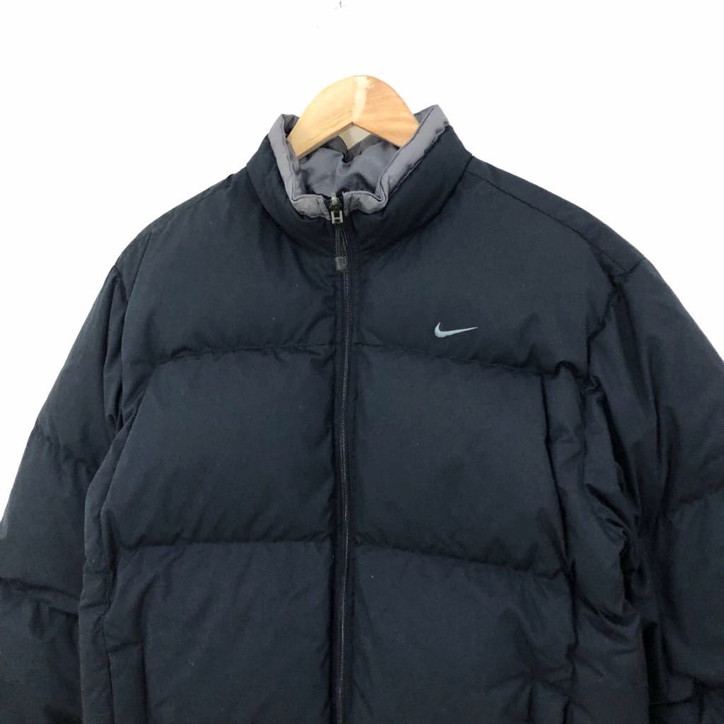 ナイキ NIKE リバーシブル ダウンジャケット ダウン ブラック &frasl; H63 W) リバーシブルダウンジャケット (ナイキ) ブルー サイズ:XL Repel Therma-FIT 厚手ハイロフトフリース