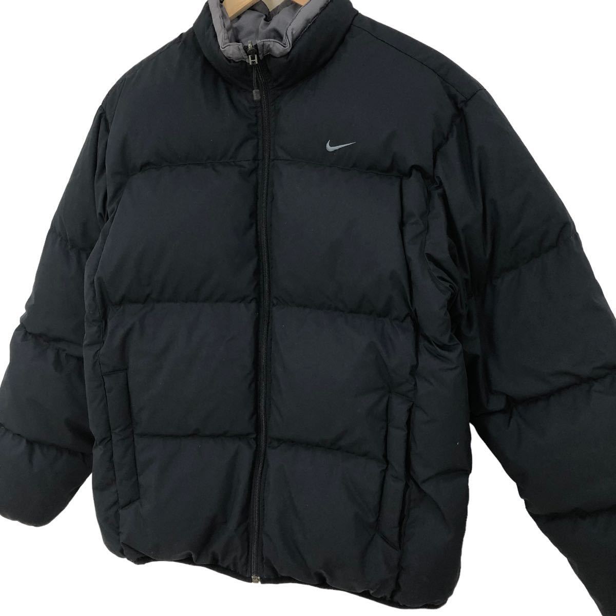 ナイキ NIKE リバーシブル ダウンジャケット ダウン ブラック &frasl; H63 W) リバーシブルダウンジャケット (ナイキ) ブルー サイズ:XL Repel Therma-FIT 厚手ハイロフトフリース