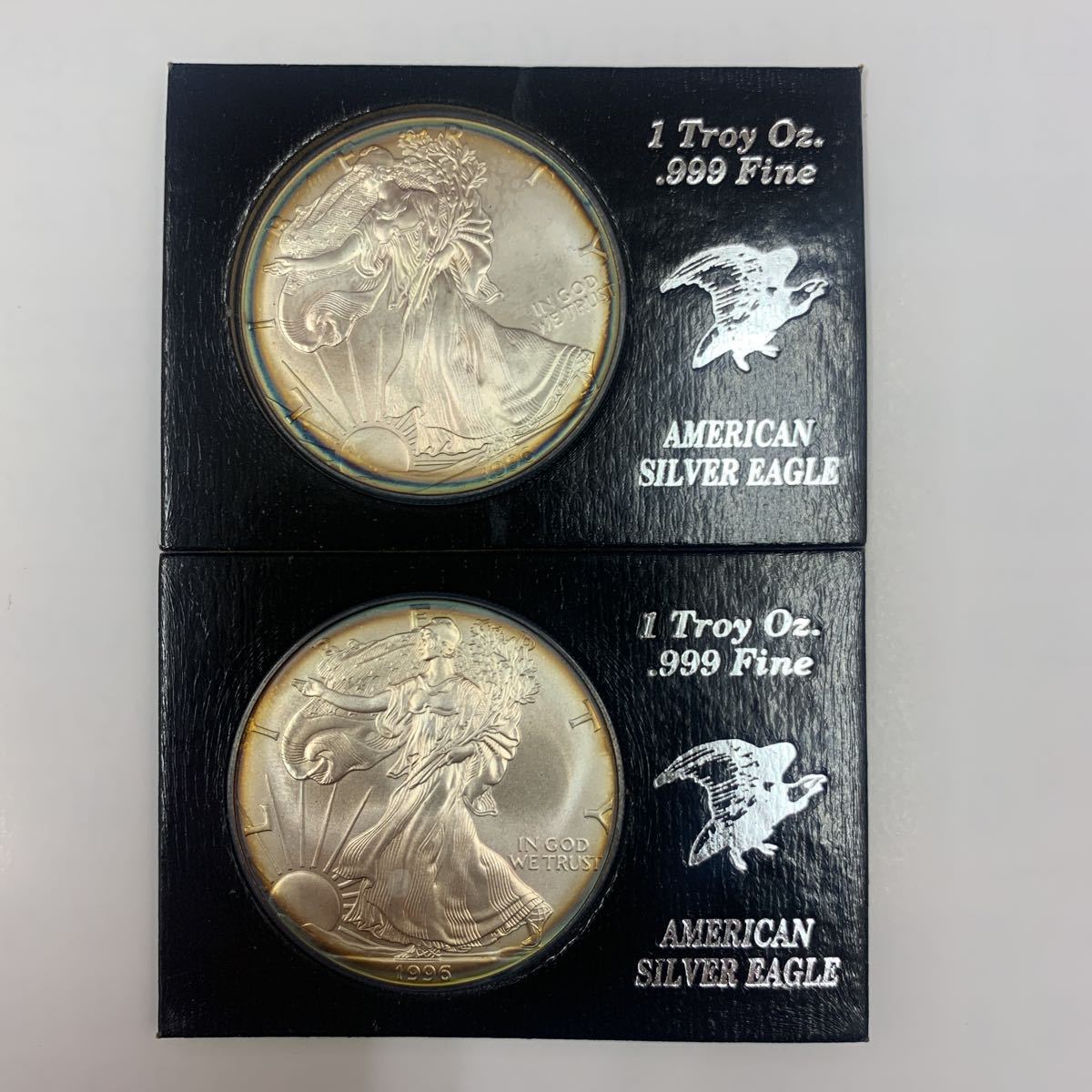 アメリカ 1996年 銀貨 1ドル 1ドル銀貨 1オンス カナダ 2枚 アメリカ