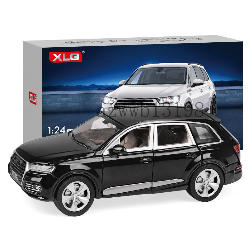 アウディ Q7 1/24 SUV 発声 発光 リターン 音声真似 ドア トランクパネルが開閉可能 置物 コレクション 箱入れ プレゼント_5