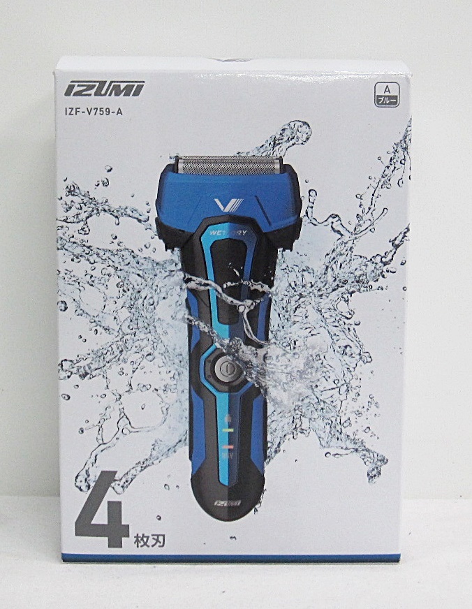 IZUMI（マクセルイズミ）　充電式シェーバー（4枚刃）・IZF-V759-A