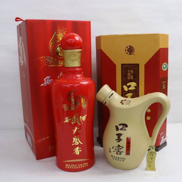 中国八大銘酒 西鳳酒500ml×2本 徳利＆お猪口セット！ 青白く