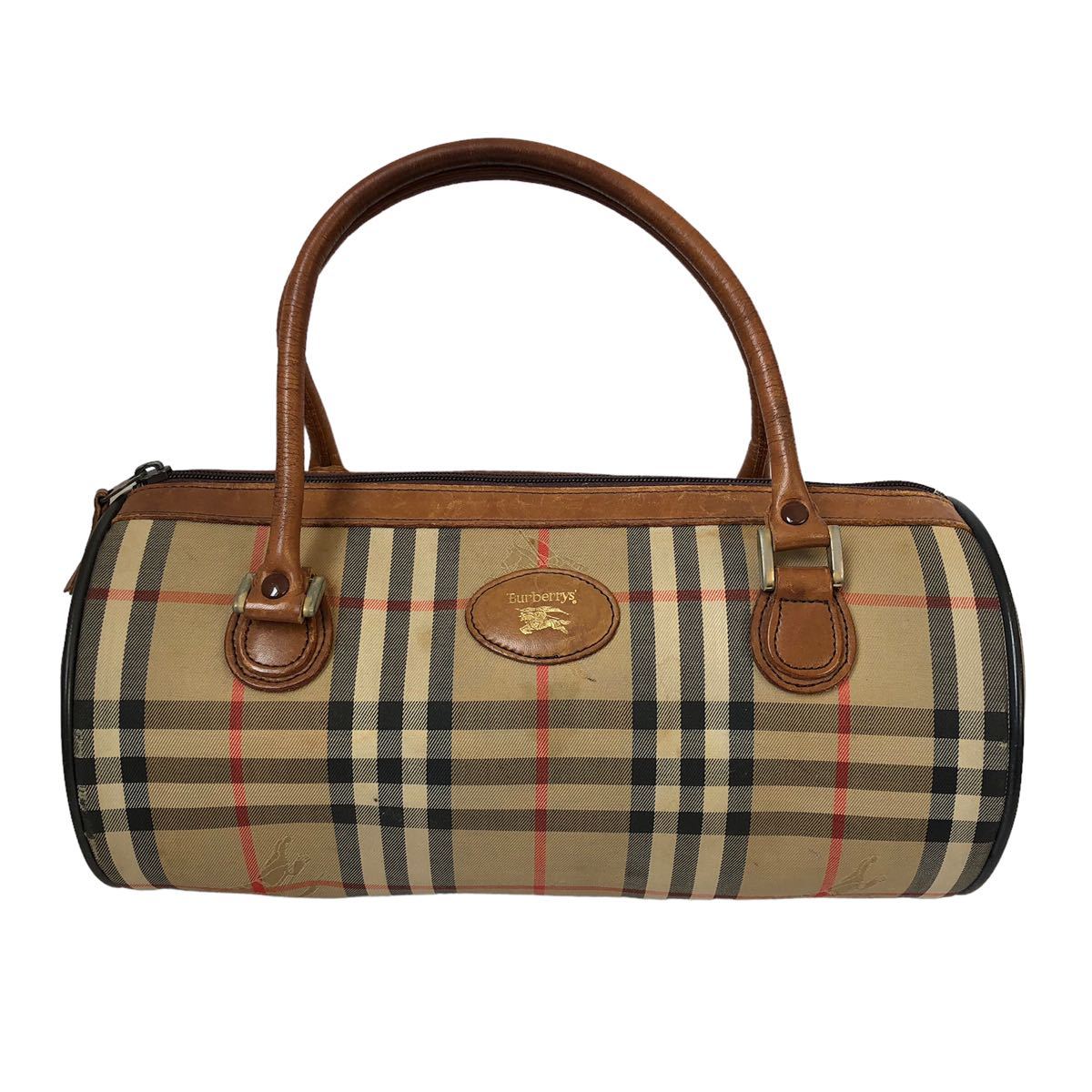 1円 希少品 美品 バーバリー burberry トートバッグ ハンド ショルダー