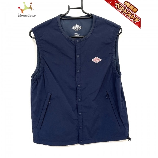 ダントン DANTON ダウンベスト サイズ34 S - ブルー ダントン DANTON