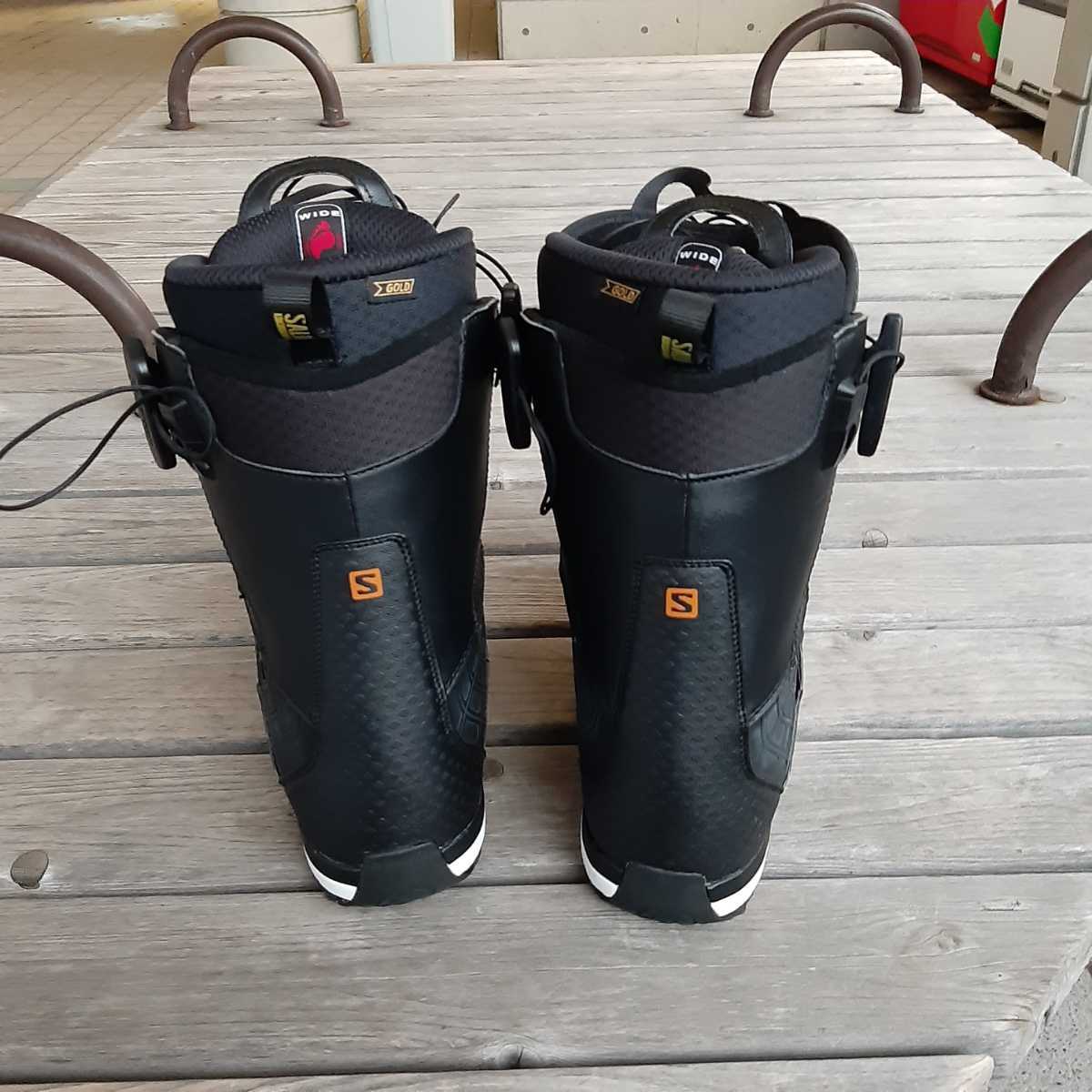 美品SALOMON DIALOGUE WIDE 26.5 スノボブーツ 黒 25-26