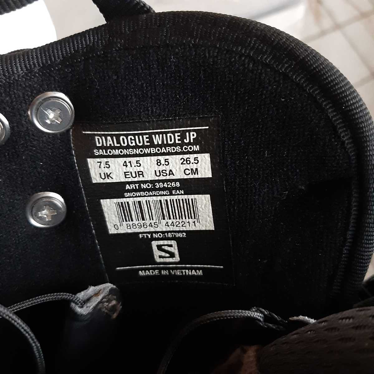 美品]サロモン スノーボード ブーツ salomon dialogue wide jp 26.5cm