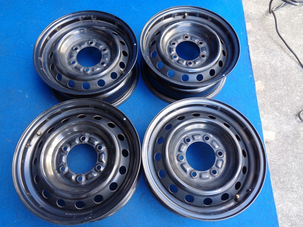 【送料込み】(管理No.B) ★ トヨタ 純正 ★ 200系 ハイエース ★ 6J/+35 PCD 139.7 ★ 4本セット ★ スチール 鉄チン ★