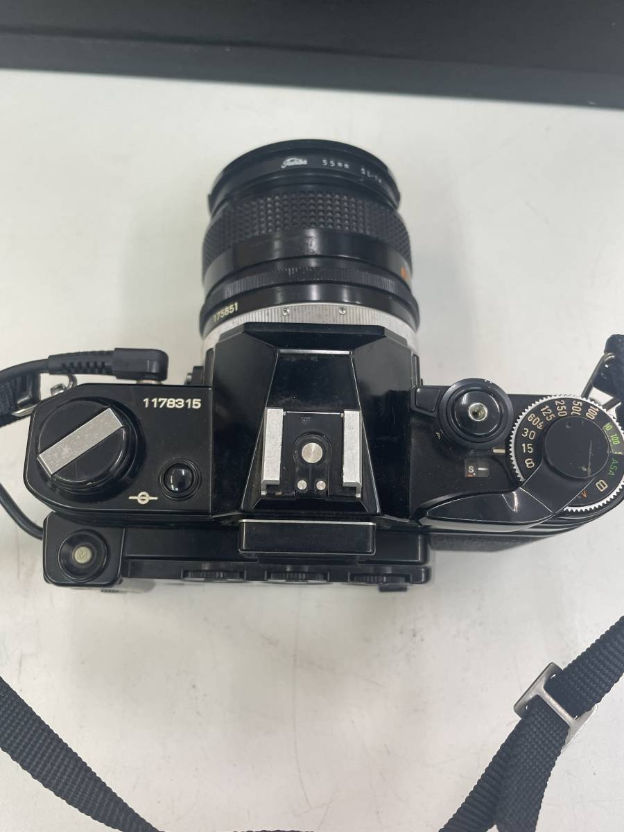 上6629 Canon キャノン AE-1 ブラック CANON LENS FD 28mm 1：2.8 S.C