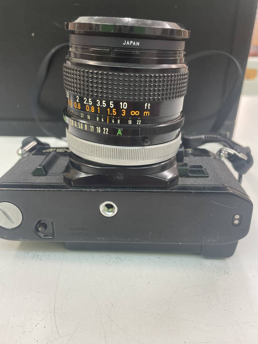 上6629 Canon キャノン AE-1 ブラック CANON LENS FD 28mm 1：2.8 S.C