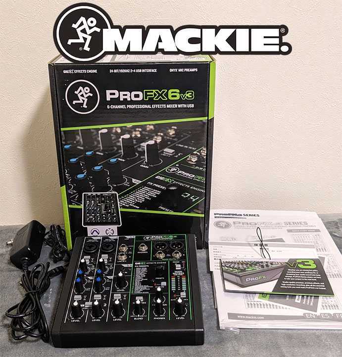 MACKIE Pro FX 6v3 エフェクト搭載アナログミキサー オーディオ