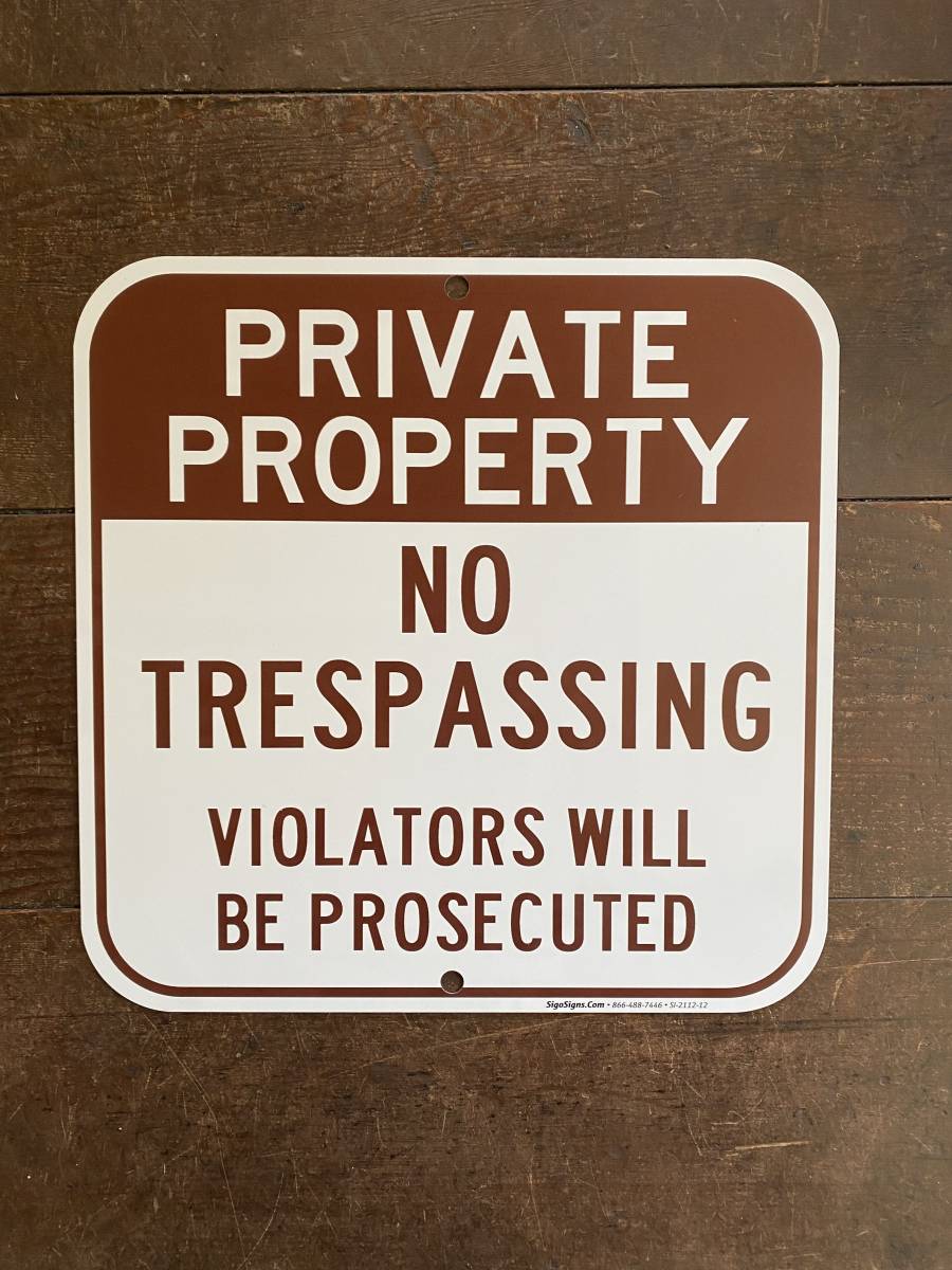 【赤字超特価，高品質】 アメリカ 看板 PRIVATE PROPERTY 私有地 立入禁止 SB-15 ストリートサイン ロードサイン 標識 ガレージ 世田谷ベース USA(雑貨)｜売買されたオークション情報、yahooの商品情報をアーカイブ公開 - オ その他