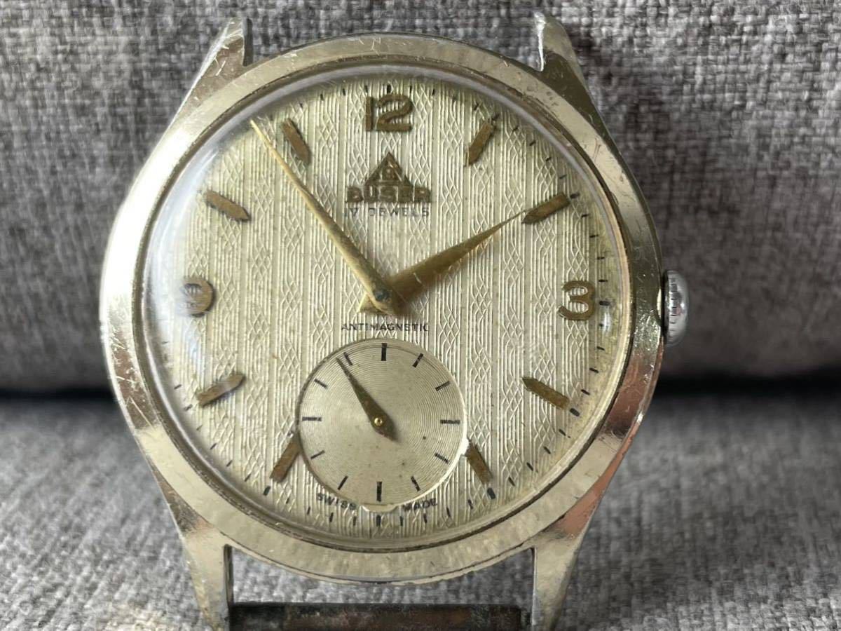 BUSER - Yahoo!オークション 17JEWELS 180-1 メンズ腕時計 手巻き 