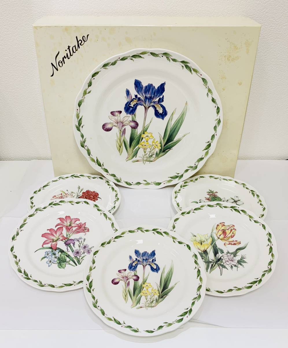 人気，100%新品 MSO500 1円 Noritake ノリタケ 6点セット Casual Gourmet カジュアルグルメ 大皿 小皿 花柄 フラワー インテリア 食器 キッチン用品(ノリタケ)｜売買されたオークション情報、yahooの商品情報をアーカ ノリタケ