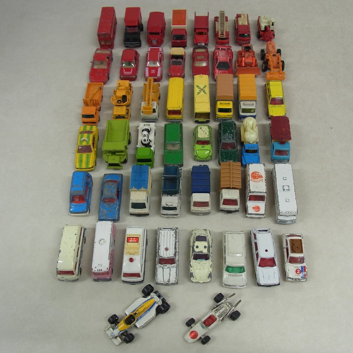 ☆トミカ 日本製 スバル 360/日産 ブルーバード/ホンダ シティ/シトロエン H トラック等 計50台set 状態難有り ジャンク【GM;UAY0129
