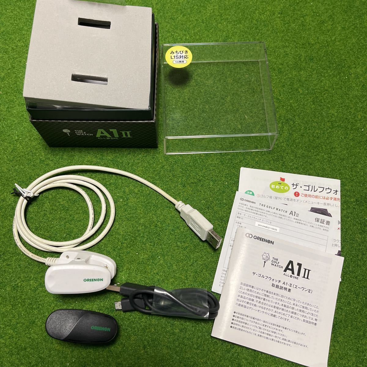 グリーンオン ザ・ゴルフウォッチA-1 II 充電器×2個付き 送料無料