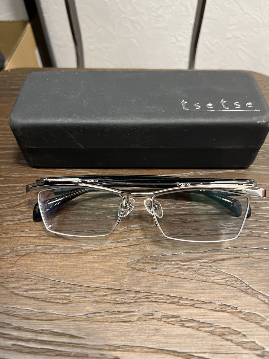 新品未使用　ツェツェ Ｔｓｅｔｓｅ メガネ T-2208 C-1