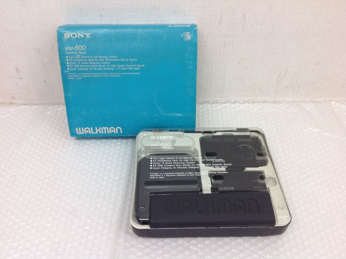 営SR310-60 SONY(ソニー)WM-600 WALKMAN ポータブルカセットプレーヤー ウォークマン/箱付き