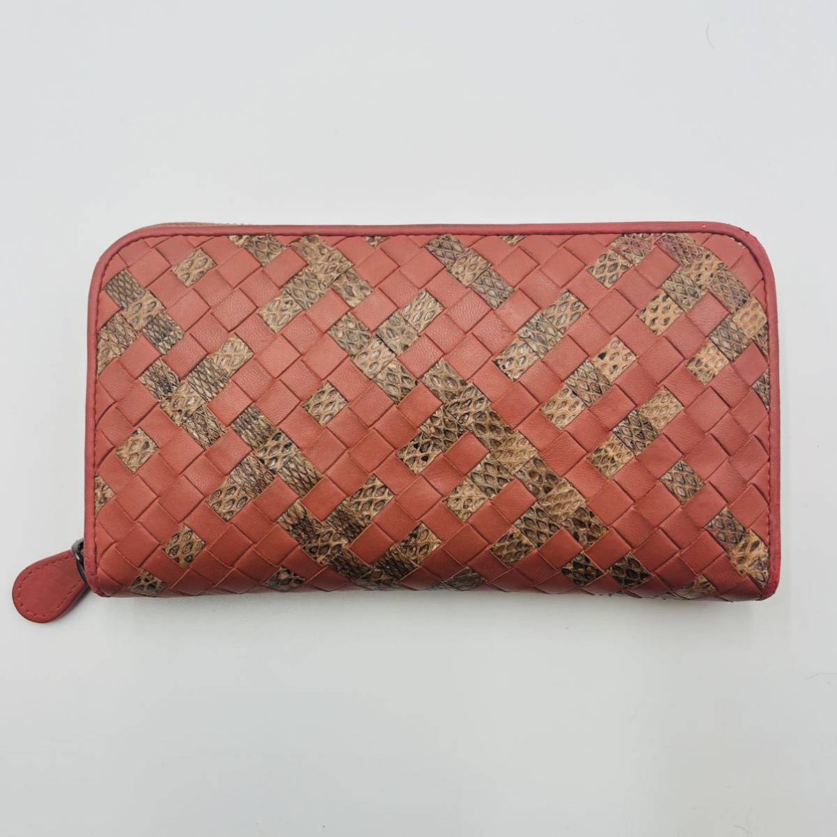 1円 希少 BOTTEGA VENETA ボッテガヴェネタ 長財布 ラウンドジップ