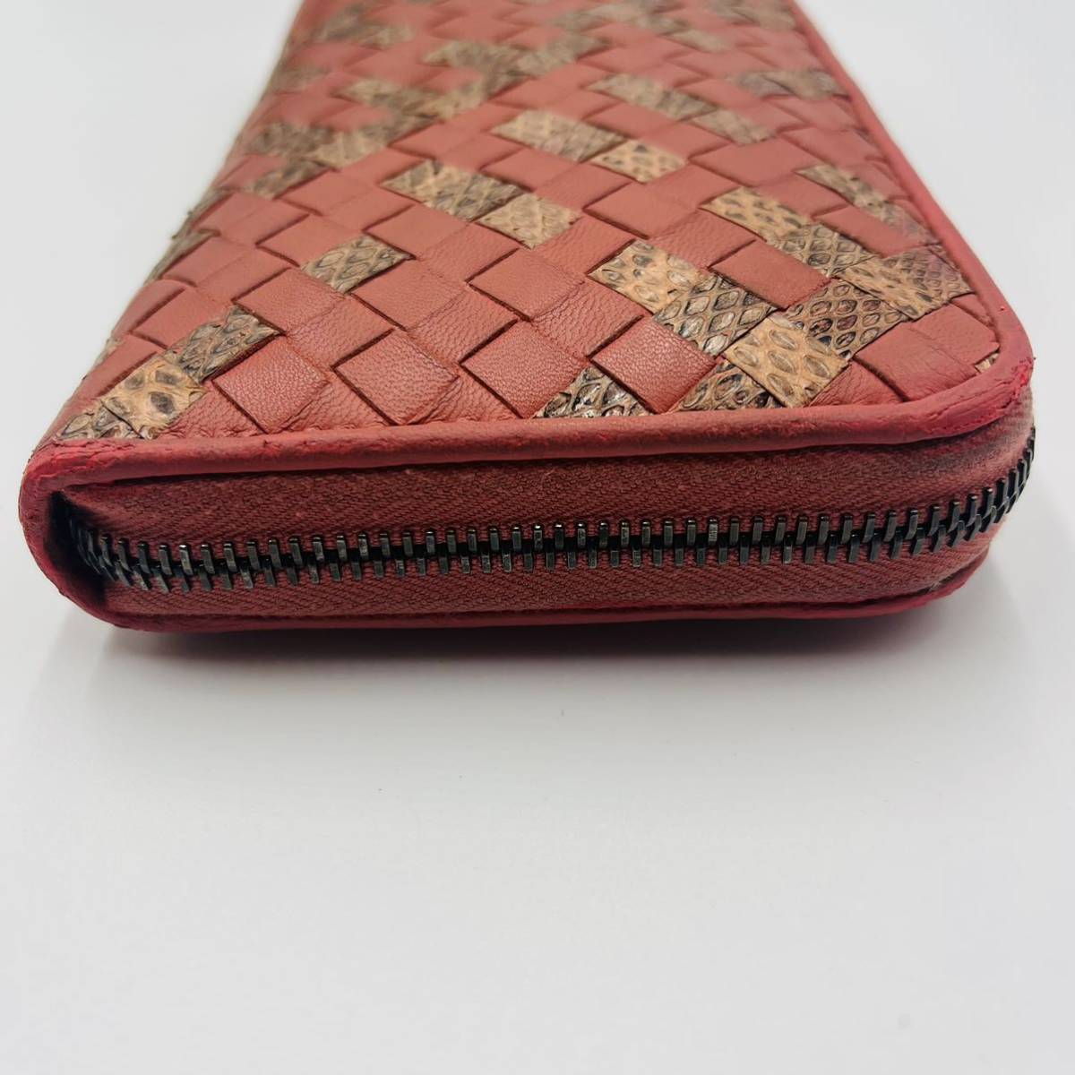 1円 希少 BOTTEGA VENETA ボッテガヴェネタ 長財布 ラウンドジップ