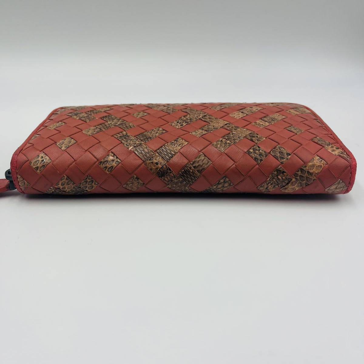 1円 希少 BOTTEGA VENETA ボッテガヴェネタ 長財布 ラウンドジップ
