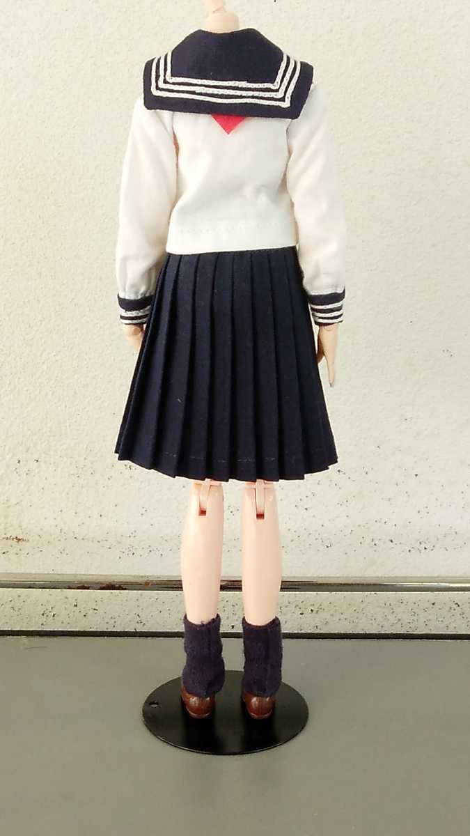 27cm 1/6人形用 制服 セーラー服セット 合服 白長袖 オビツ27 27cm 1/6人形用 制服 セーラー服セット 合服 白長袖 オビツ27
