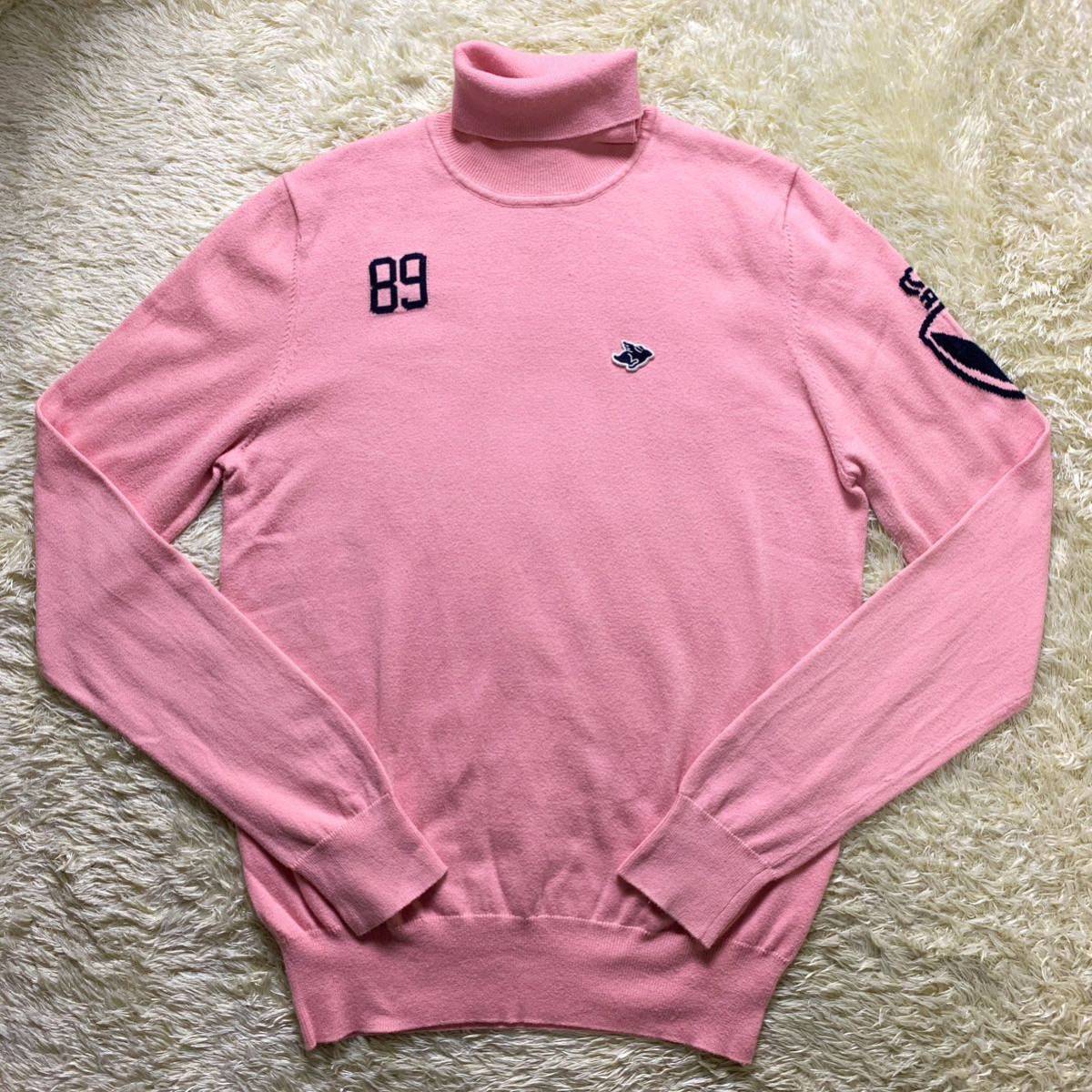 PEARLY GATES 『魅惑の逸品』パーリーゲイツ タートルネックニットセーター ニット ピンク サイズ4（L）