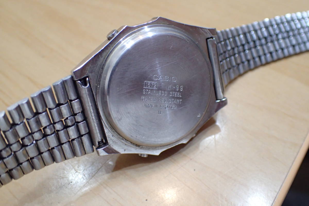 CASIO/カシオ W-99 ◇チプカシ/チープカシオ アラームクロノグラフ 