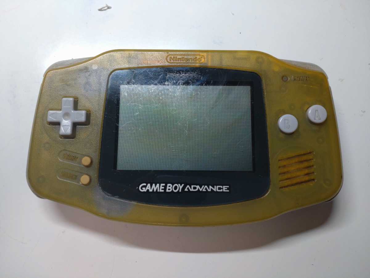 送料無料☆ジャンク品☆ ゲームボーイ アドバンス スケルトン 本体