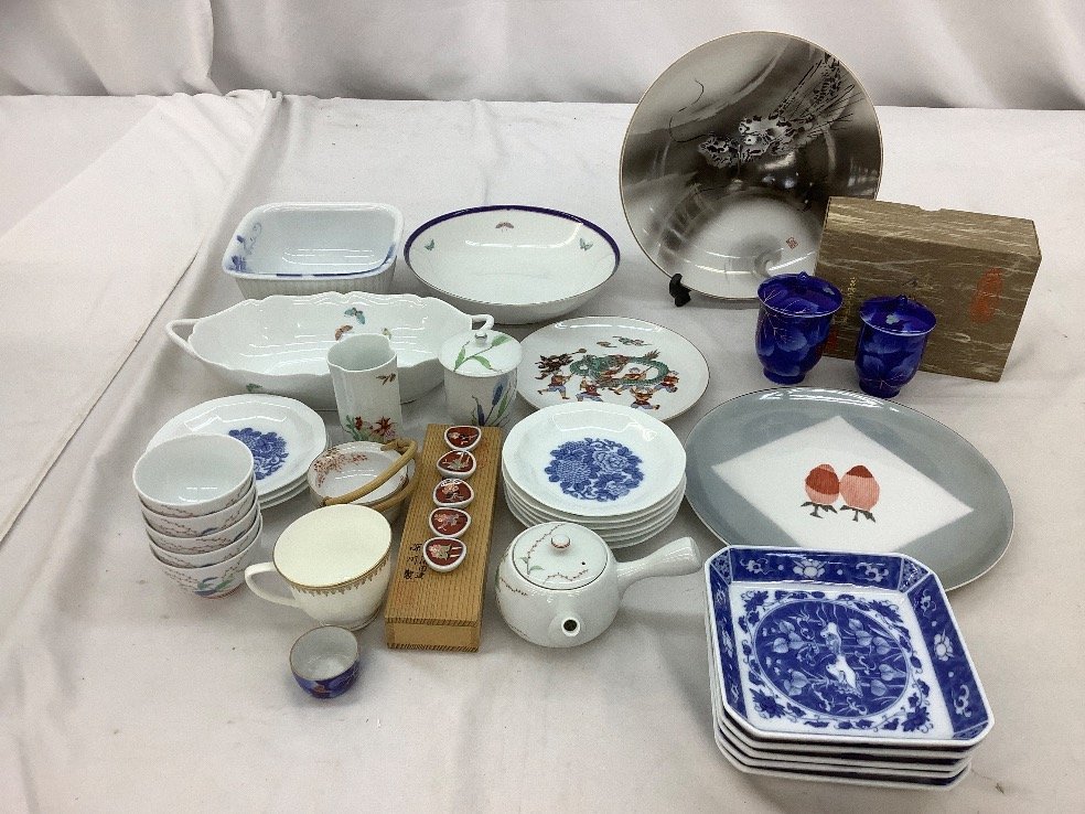 大倉陶園・限定版飾皿〈比翼連理〉フランクリンポーセリン 大倉陶園