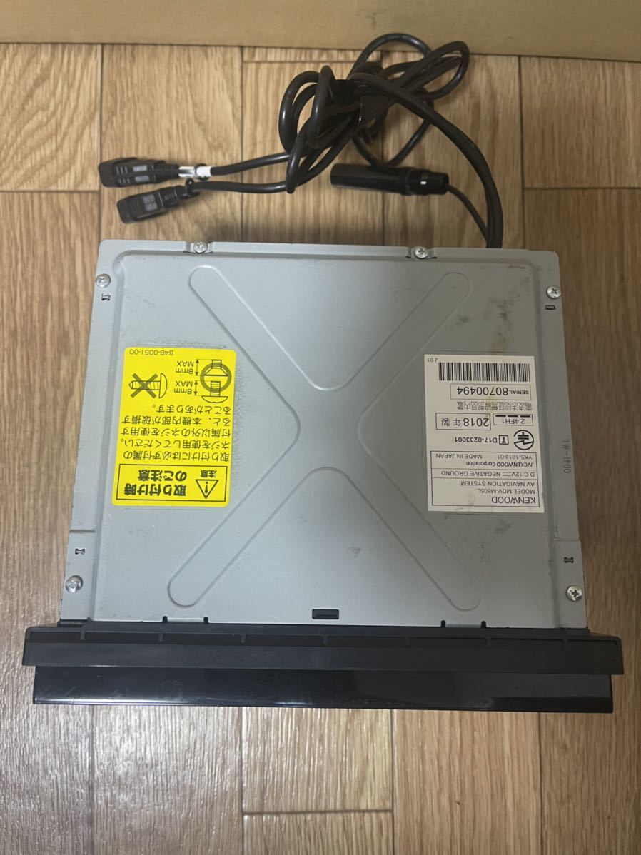 MDV-M805L 彩速ナビ 純正アンテナ付き 8インチナビ 2018年製メモリー 