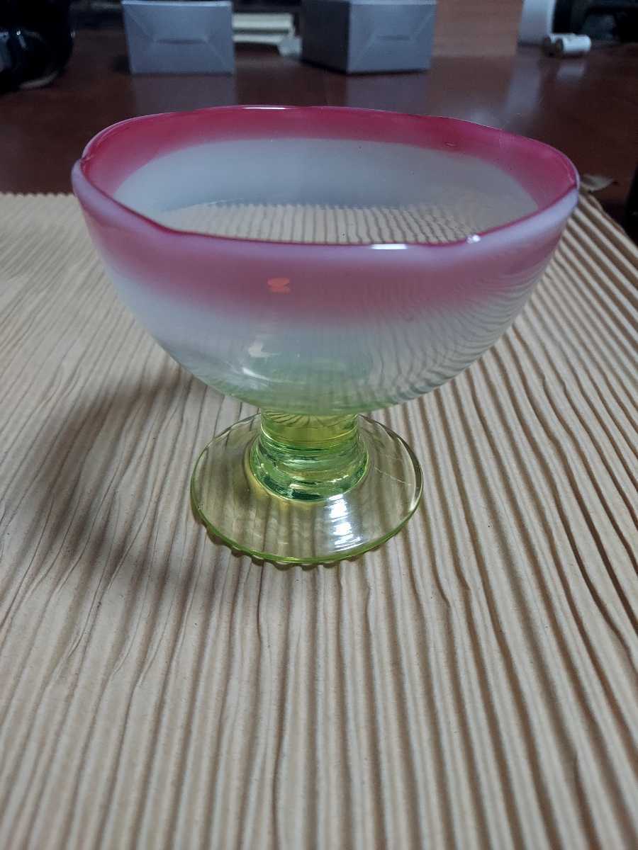 氷コップ、3色、昭和レトロ 昭和レトロ 氷コップ 3色 コンポート