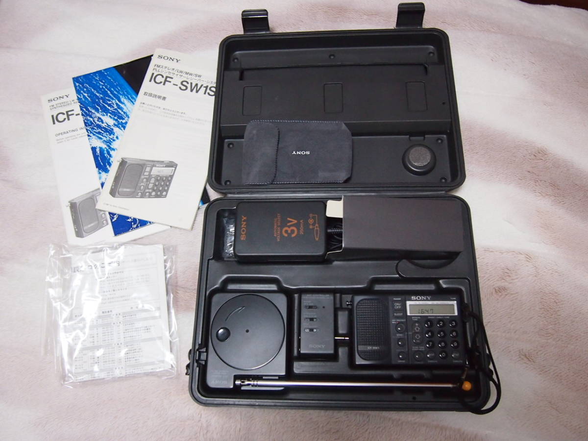 完動品　SONY ICF-SW1S コンデンサー交換・高輝度LED換装済み　高感度